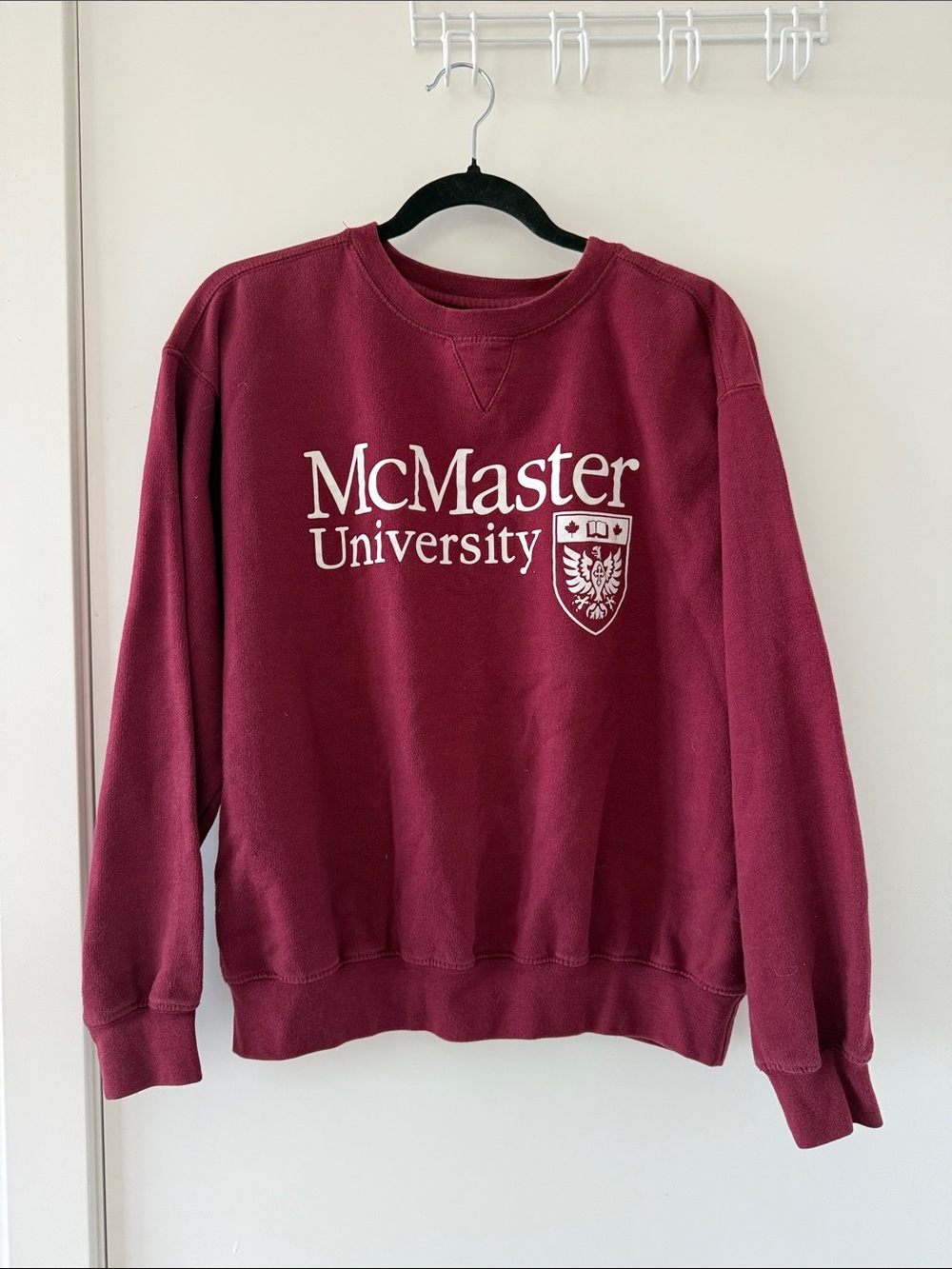 McMaster University Maroon Crewneck Sweatshirt